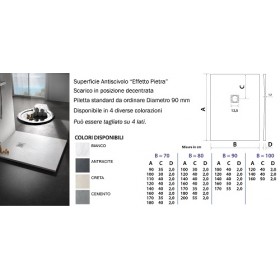 PIATTO DOCCIA 160X80  ULTRAFLAT BIANCO