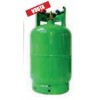 BOMBOLA GAS REFRIGERANTE LT12,5 VUOTA CON DUE RUBINETTI