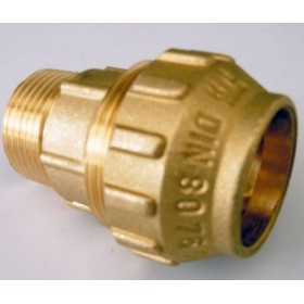 RACCORDO MASC. 11/4X40 x POLIETILENE OTTONE