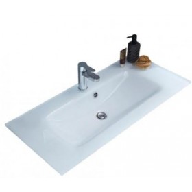 LAVABO INTEGRALE PER BEST CM.101  X 46,5  CERAMICA BIANCO