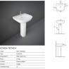 COLONNA RAK ORIENT BIANCO 67x18 cm