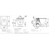 VASO TESI NEW SOS.AQUAB.C/SE.BCO T354701 CON COPRIWATER CHIUSURA NORMALE
