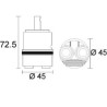 CARTUCCIA 133 HANSGROHE LAVABO-CUCINA-BIDET MM45 X H72