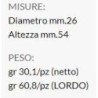 CARTUCCIA 220 PAINI MM26X54H