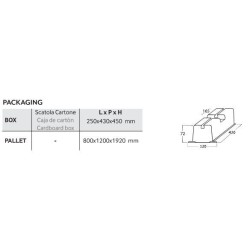 SUPPORTO A PAVIMENTO MM. 450 SINGOLO