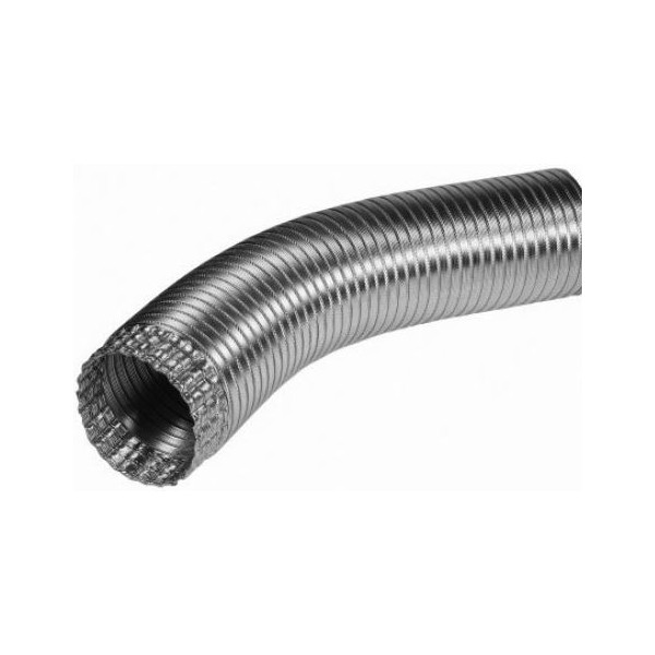 TUBO FLESSIBILE ALLUMINIO MM.200 CROMO ESTENSIBILE DA 1-3 MT