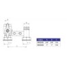STAFFA PER CONTATORE GAS NUDO CON  VALVOLA 1"1/4 X 1