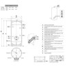 BOLLITORE  RIVESTITO IN POLYWARM COIBENTATO DA 500 LT EXTRA 1WXC CON SCAMBIATORE ESTRAIBILE IN ACCIAIO INOX 316L CORDIVARI new. 