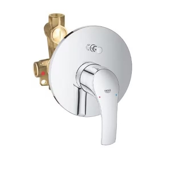 MISCELATORE VASCA/ DOCCIA INCASSO CON DEVIATORE EUROSMART NEW CROMO 33305