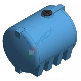 SERBATOIO ORIZZONTALE IN POLIETILENE LT500 CON 500