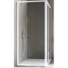 BOX AMERICA QUATTRO  PARETE FISSA 77/81 CROMO SAMO  CRISTALLO STAMPATO