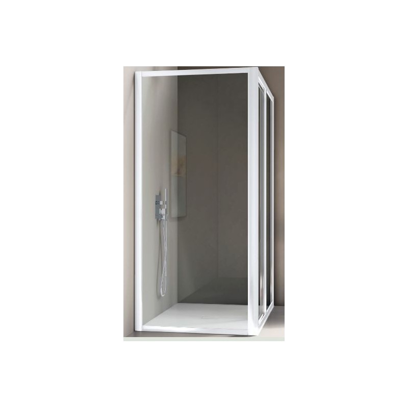 BOX AMERICA PARETE FISSA 68/76 CROMO SAMO CRISTALLO TRASPARENTE