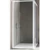 BOX AMERICA QUATTRO  PARETE FISSA 77/81 BIANCO OPACO SAMO CRISTALLO TRASPARENTE