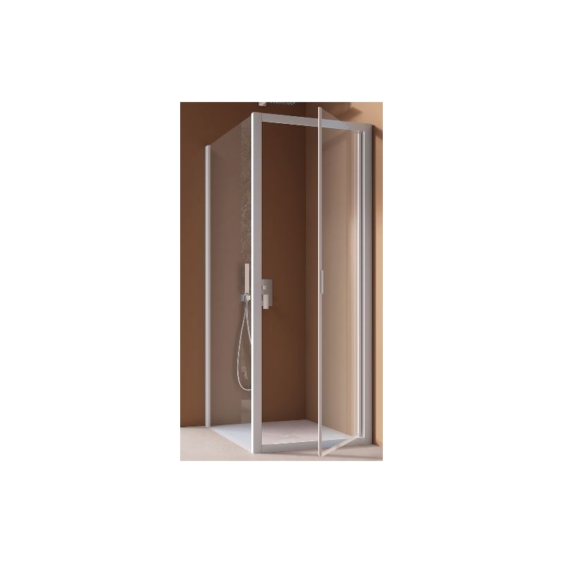 BOX AMERICA QUATTRO  PORTA AD UN\'ANTA A BATTENTE 86/94 CROMO CRISTALLO STAMPATO SAMO MM.3