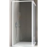 BOX AMERICA QUATTRO PARETE FISSA 67/71 SAMO BIANCO OPACO CRISTALLO SATINATO
