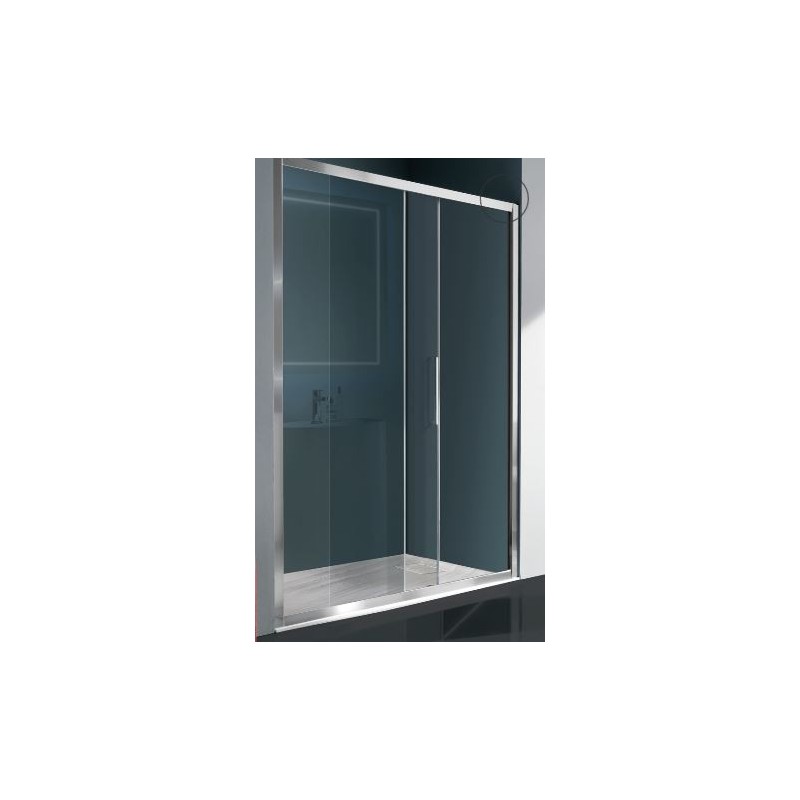 BOX EUROPA PORTA SCORREVOLE A 2 ANTE SAMO 96/102 B7880 ULUTR CROMO CRISTALLO TRASPARENTE