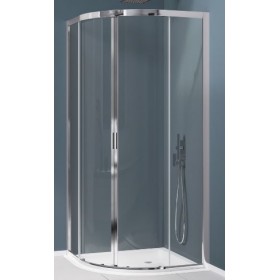BOX TONDO AMERICA QUATTRO 76X80 BIANCO OPACO CRISTALLO STAMPATO 4 ANTE SAMO B6473 L91ST