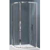 BOX TONDO AMERICA QUATTRO 76X80 CROMO SATINATO CRISTALLO STAMPATO 4 ANTE SAMO B6473 ULUAS