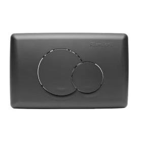 PLACCA 2PULSANTI GRIGIO OPACA X CASSETTA INCASSO VECCHIO TIPO FAISMILANI 5.102.810.SM0