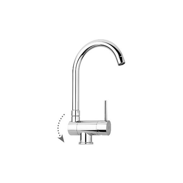 MISCELATORE LAVELLO CANNA ALTA RECLINABILE STICK PAFFONI SK189CR