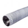 TUBO FLESSIBILE ALLUMINIO MM.90 CROMO ESTENSIBILE DA 1-3 MT