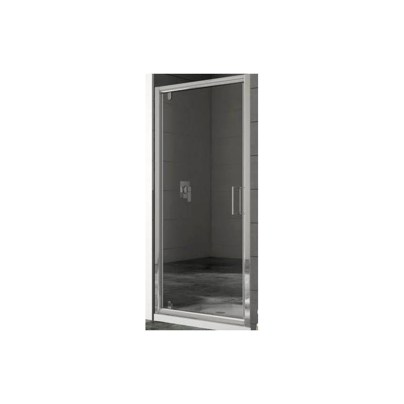 BOX ANTA A BATTENTE GIOIA CM 66/70 CROMO CRISTALLO TRASPARENTE MM.6 H.195