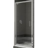 BOX ANTA A BATTENTE GIOIA CM 66/70 CROMO CRISTALLO TRASPARENTE MM.6 H.195