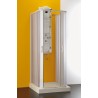 BOX COLIBRI' PLUS DELTA APERTURA TOTALE 80/60-70/90-80/60 BIANCO CRISTALLO TRASPARENTE  BP130