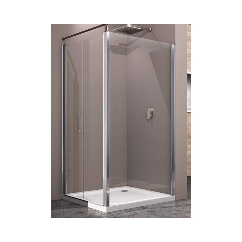 BOX PARETE FISSA 77,5/80  WEISS STERN PER ANTA DOPPIO BATTENTE MARTE CRISTALLO TRASPARENTE       298.95.080