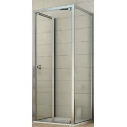 BOX PORTA  ESSENCE SOFFIETTO  75,5 / 80,00 H. 200 CRISTALLO TRASPARENTE MM.6