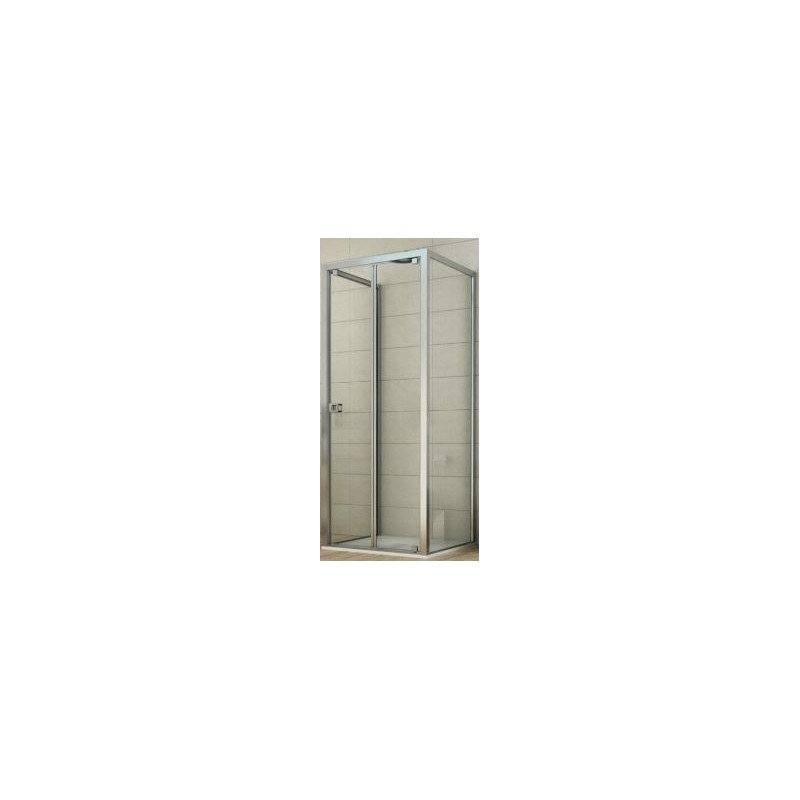 BOX PORTA  ESSENCE SOFFIETTO  75,5 / 80,00 H. 200 CRISTALLO TRASPARENTE MM.6