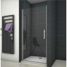 BOX PORTA AD UN ANTA A BATTENTE S SLIDE  86/94 CROMO CRISTALLO TRASPARENTE MM. 6 FORTE BL753