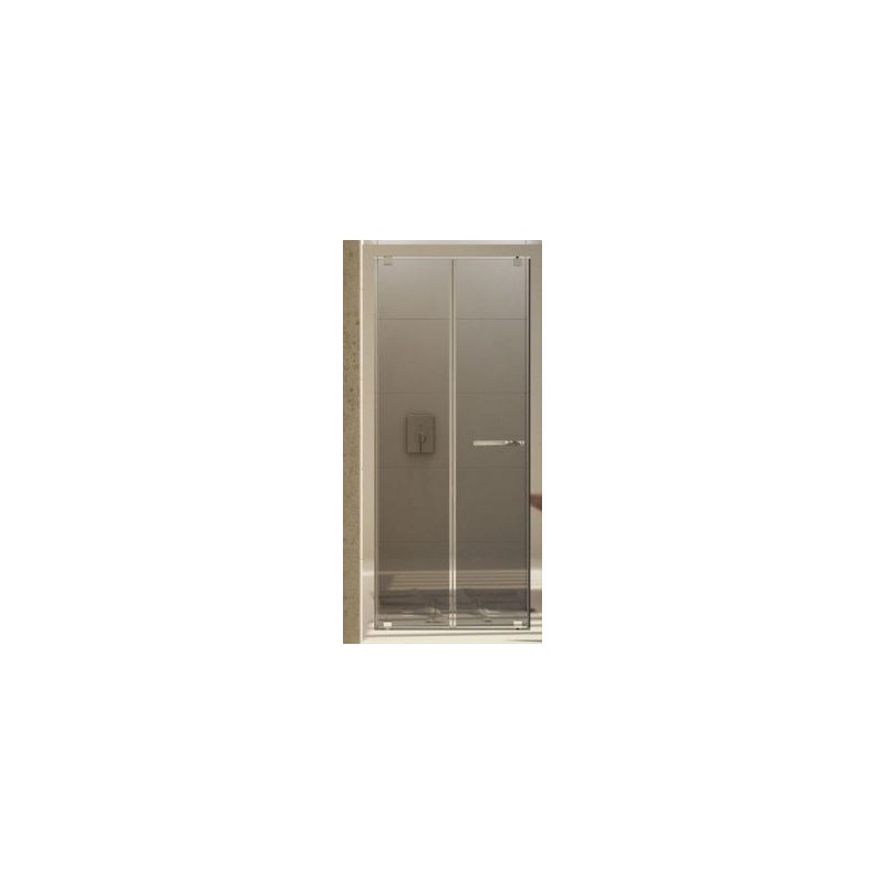 BOX PORTA PIEGHEVOLE INTERNA ED ESTERNA ARES SLIDE 76-84 CROMO CRISTALLO ACIDATO  MM. 6 FORTE