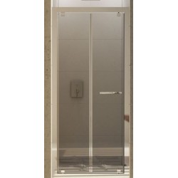 BOX PORTA PIEGHEVOLE INTERNA ED ESTERNA ARES SLIDE 86-94 CROMO CRISTALLO TRASPARENTE' MM. 6 FORTE