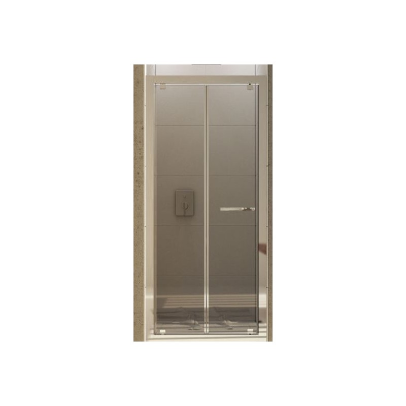 BOX PORTA PIEGHEVOLE INTERNA ED ESTERNA ARES SLIDE 86-94 CROMO CRISTALLO TRASPARENTE' MM. 6 FORTE