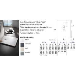 PIATTO DOCCIA 80X170 ULTRAFLAT BIANCO