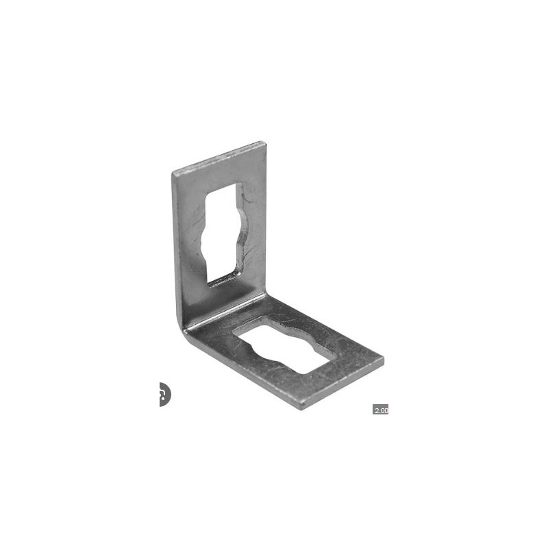 ANGOLARE 90° ACCIAIO ZINCATO 60X60X26