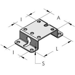 STAFFA ZINCATA A SQUADRO L37XH32