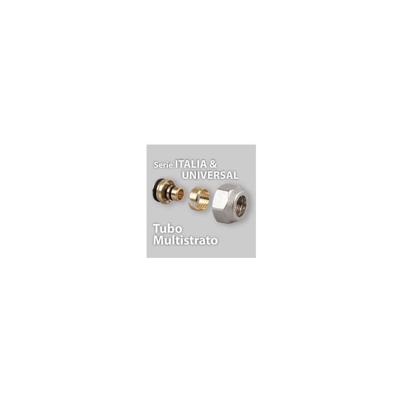 RACCORDO  TUBO MULTISTRATO 16X2 DA 1/2 SR