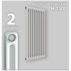 RADIATORE DE LONGHI TUBULARE  DA 3 EL. COLONNE 2 H.1500 INT.143  prof.66 ALL.1 3/8  BIANCO
