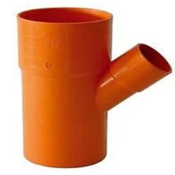 BRAGA RIDOTTA PVC D.315/160 A 45° MF PER FOGNATURA CON ORING