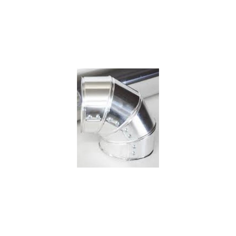 CURVA ALLUMINIO A 90° PER RIVESTIMENTO ISOLANTE DM100