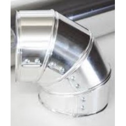 CURVA ALLUMINIO A 90° PER RIVESTIMENTO ISOLANTE DM170