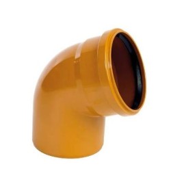CURVA PER FOGNATURA CON GUARNIZIONE D.400-90°MF ARANCIO