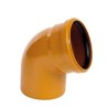 CURVA PER FOGNATURA CON GUARNIZIONE D.400-90°MF ARANCIO