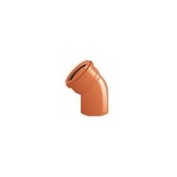 CURVA PER FOGNATURA D.200-45°MFV ARANCIO