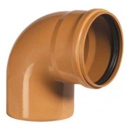 CURVA PER FOGNATURA D.200-90°MF ARANCIO