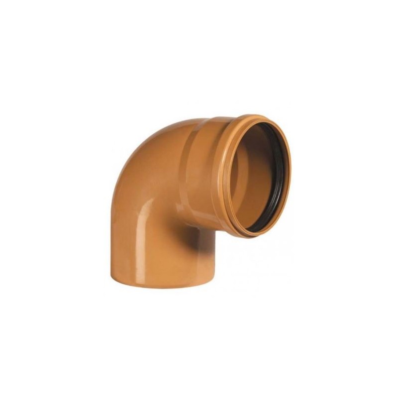 CURVA PER FOGNATURA D.200-90°MF ARANCIO