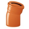 CURVA PVC D.125 A 15° MF PER FOGNATURA CON ORING ARANCIO