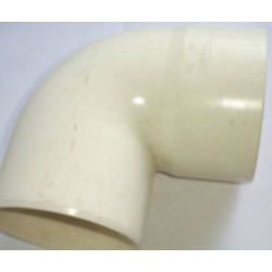 CURVA PVC D.125 A 90° MF PER AVORIO
